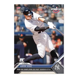Aaron Judge - 2023 MLB TOPPS NOW Card 1 - First HR of season Home run Champ - Picture 1 of 2