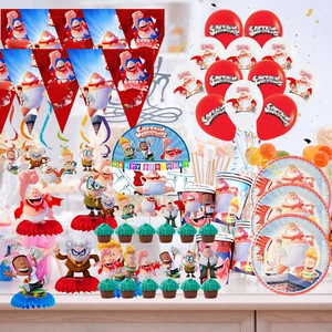 CAPTAIN UNDERPANTS plate birthday party supplies cupcake balloon gift decoration - Picture 1 of 48