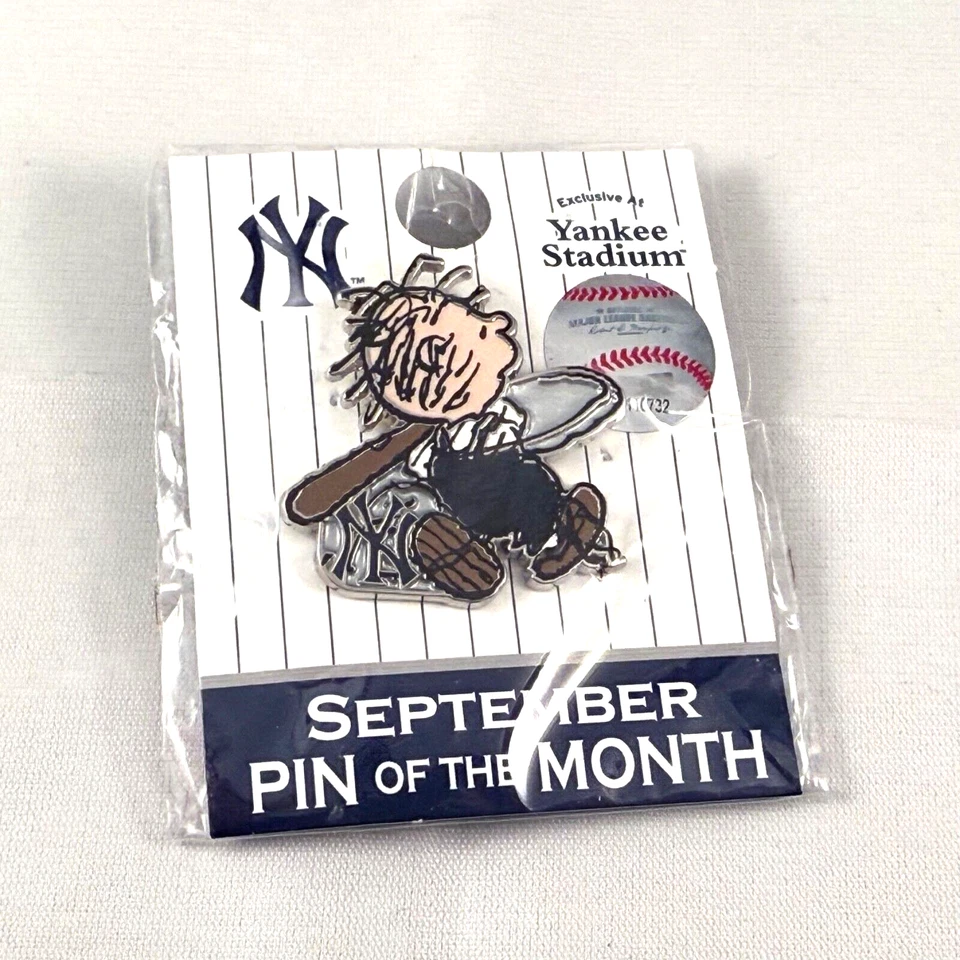 New Sealed! Yankee Stadium Pin of the Month September 2015 Pigpen Peanuts!! - Image 1 of 1