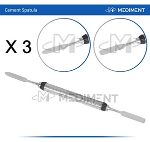 3 x spatola dentale cemento laboratorio di miscelazione restaurativo strumenti a doppia estremità - Foto 1 di 3