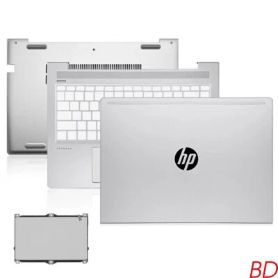 ProBook 440 445 445R G7 For HP  Laptop LCD Back Cover Palmrest Bottom Case Shell - Image 1 of 4