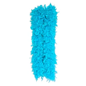Turquesa 150 Gramos Chandelle Pluma Boa Baile Fiesta Halloween Disfraz - Imagen 1 de 1
