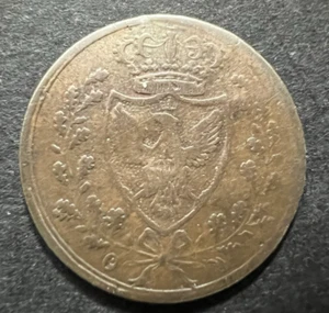 1826 Italian States Sardini 1 Centesimi Coin - Picture 1 of 2