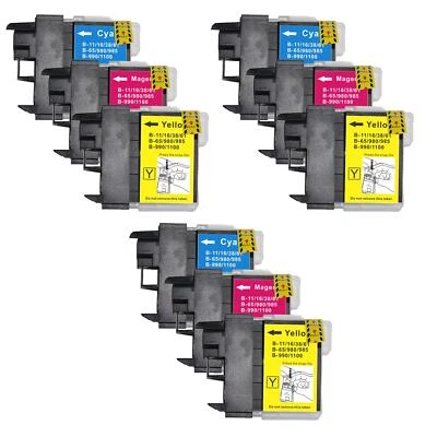 9 C/M/Y Cartouches d'encre pour Brother MFC-250C MFC-255CW MFC-290C MFC-295CN - Bild 1 von 3