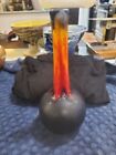 Royal Haeger Black Multi Color Lava Glaze Vase 10.5" Tall R1919