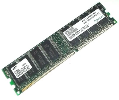 Apacer PC3200 (400MHz) - DDR Memory RAM - 256Mb - 184 PIN - 73.85397.460 - Image 1 of 4