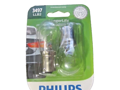 Philips LongerLife 3497 Dos Bombillas Luz de Señal de Giro Delantera Stock de Repuesto Nuevo Foto 1 de 4