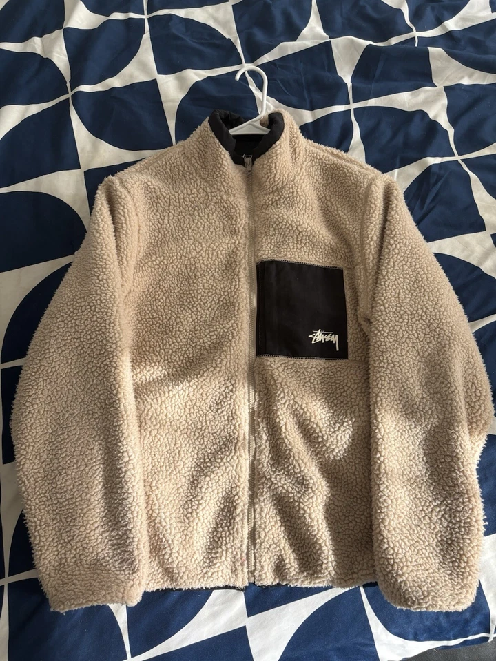 Men’s Stussy Australia Men’s Sherpa Fleece size L RARE - Image 1 of 4