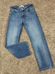 Levis 505 Jeans BOYS Size 14 Blue Denim Regular Fit Slim Cotton - Picture 1 of 10