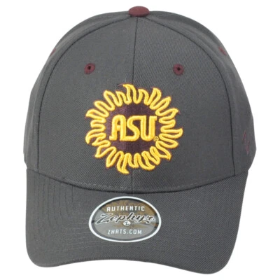 NCAA Zephyr Arizona State Sun Devils ASU Brown Curved Bill Adjustable Hat Cap - Image 1 of 4