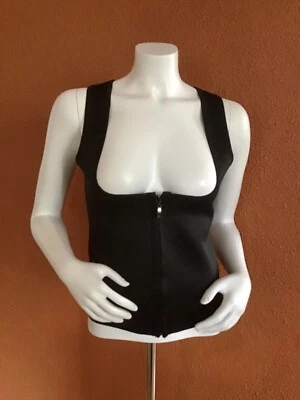 Chaleco de sauna Cami Hot Super Sweat, adelgazante modelador sin marca, talla L COLOR NEGRO. Foto 1 de 4
