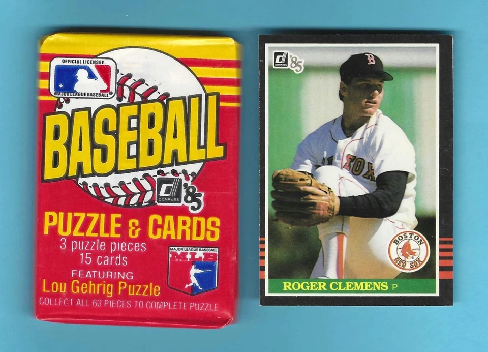 1985 DONRUSS (1) WAX PACK From Box Roger Clemens Kirby Puckett Gooden Rookie