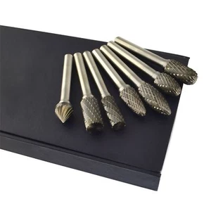 Removedor de archivos giratorios de rebaba de carburo de tungsteno herramienta de eliminación ampliador de orificios conjunto de 7 piezas - Imagen 1 de 3