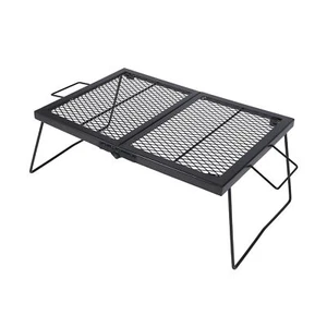 Folding Campfire Grill Grate, Portable Heavy Duty Steel Over Fire Camp Grill ... - Picture 1 of 9
