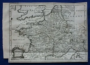 'ALTER GALLIER', Westeuropa, original antike Karte, Cellarius, 1747 - Bild 1 von 3