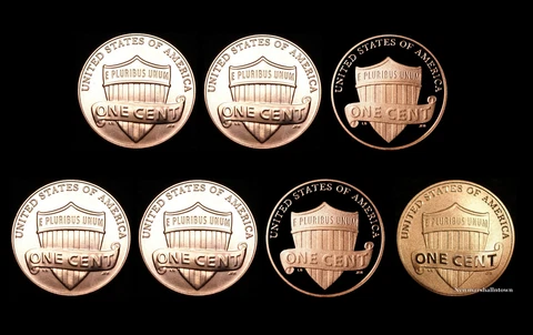 2017 2018 P+D+S+S Lincoln Shield Proof Coins and the Enhanced Cent Mint Set Cover
