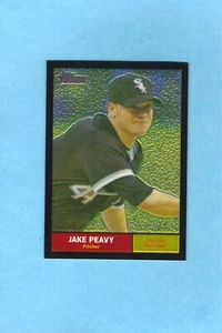 2010 Topps Heritage Chrome Black Refractor /61 Jake Peavy #C17 - Picture 1 of 1
