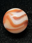 Antique Vintage Flame Swirl Vitro Agate Old Glass Translucent Marble .694” Wow!