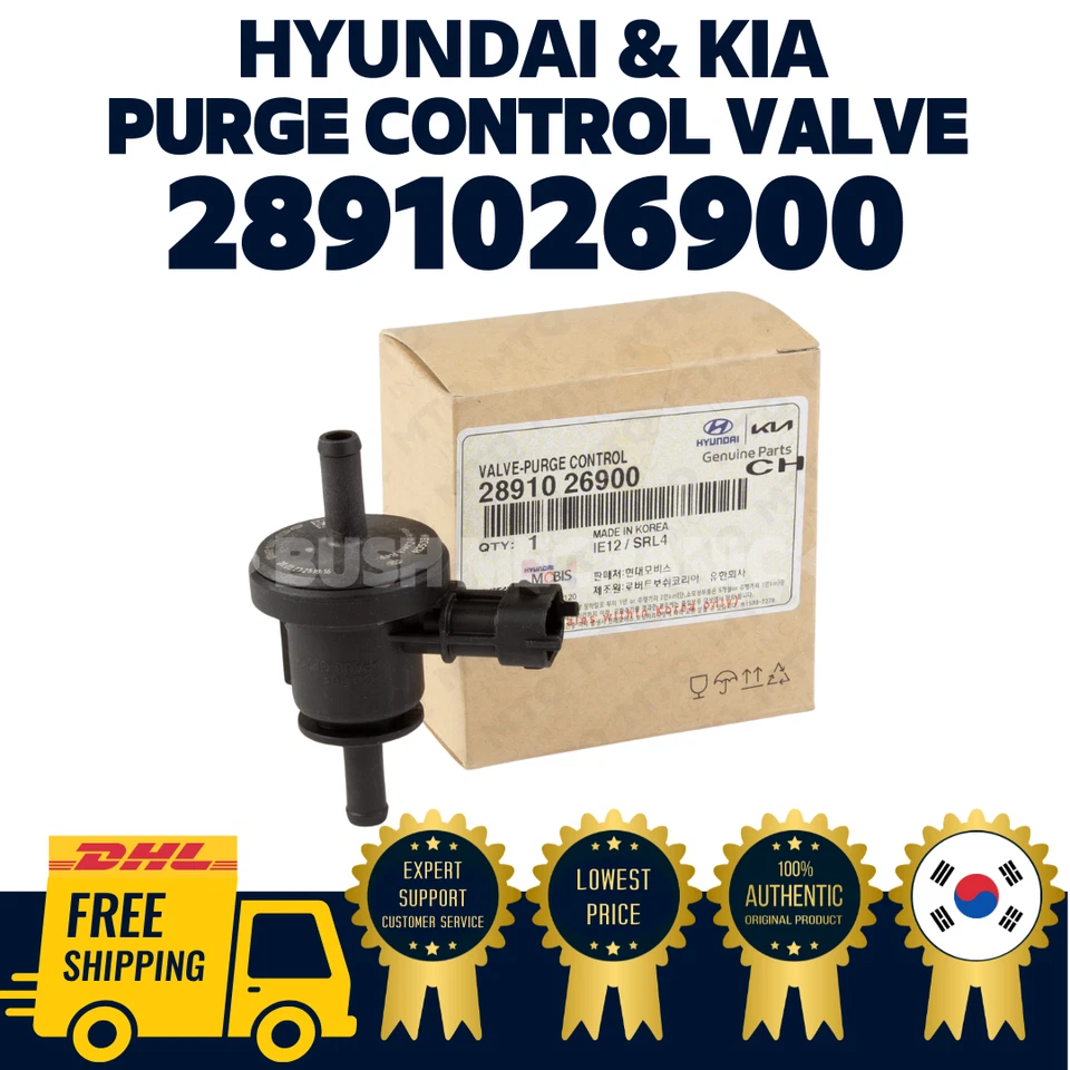 Válvula de control de purga original OEM Hyundai Kia bote de vapor 2891026900 acento Foto 1 de 1