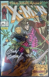 UNCANNY X-MEN 266 GOLD FOIL SIGNED BY ANDY KUBERT W/COA (COMP COPY) - Picture 1 of 3