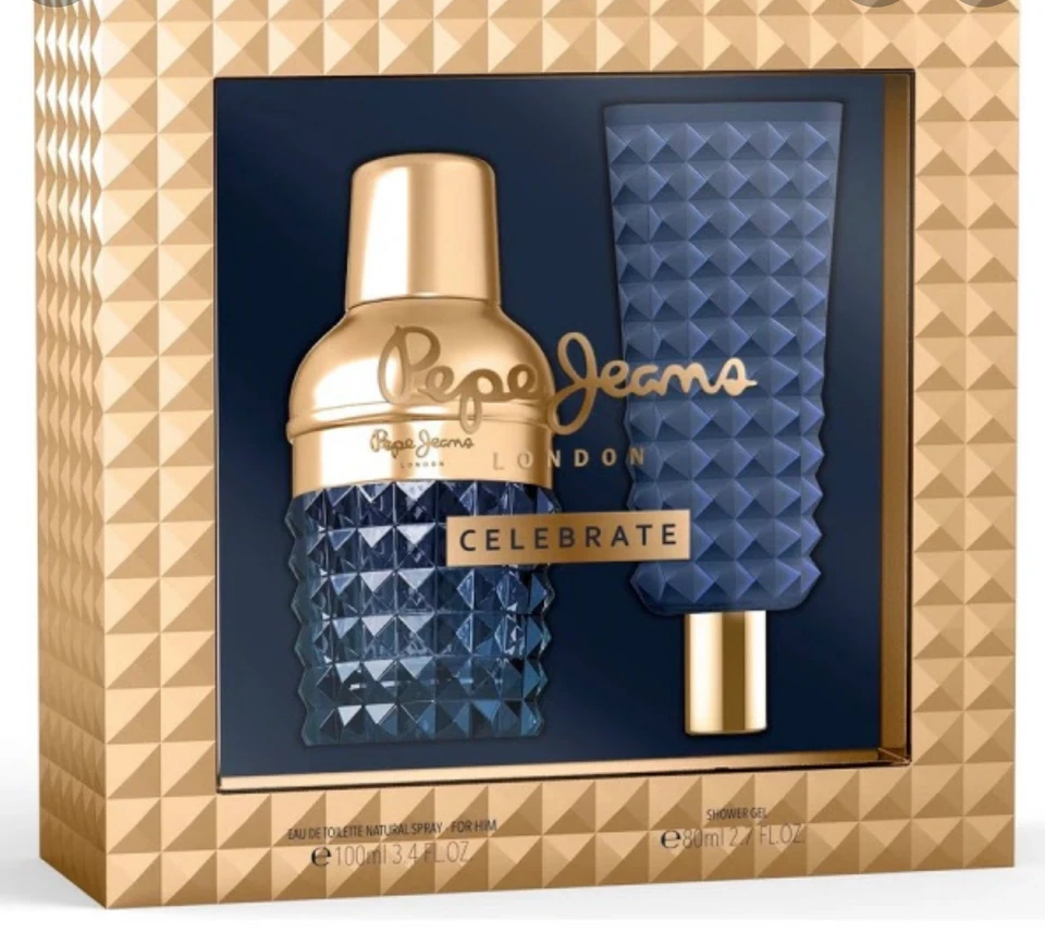 PEPE JEANS CELEBRAR PARA HIM Eau De Parfum Spray 3.4oz/Gel de Ducha 2.7oz Foto 1 de 1