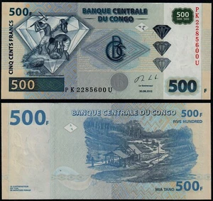 REPÚBLICA DEMOCRÁTICA DEL CONGO 500 FRANCOS (P96b) 2013 UNC - Imagen 1 de 1
