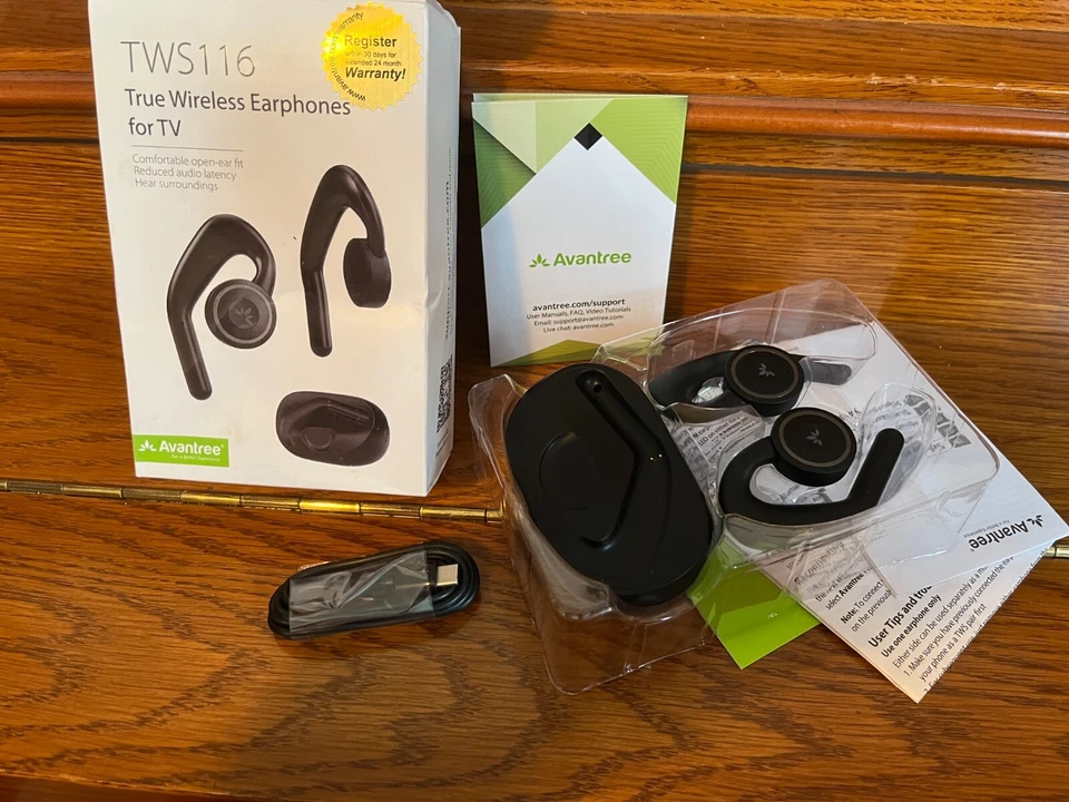 AVANTREE #TWS116 VERDADEROS AURICULARES BLUETOOTH INALÁMBRICOS PARA TV NUEVOS EN CAJA Foto 1 de 3
