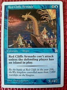 MtG RED CLIFFS ARMADA 51/180 Portal Three Kingdoms P3K Envíos EN TODO EL MUNDO Casi Nuevo+ - Imagen 1 de 3