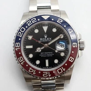 2024 New Rolex 126710BLRO GMT-Master II Pepsi Steel Ceramic Oyster Watch - Picture 1 of 13