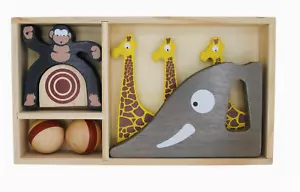 Begin Again/Safari Bowl: A Wild Action Bowling Game NEW Eco Friendly Wooden - Picture 1 of 4