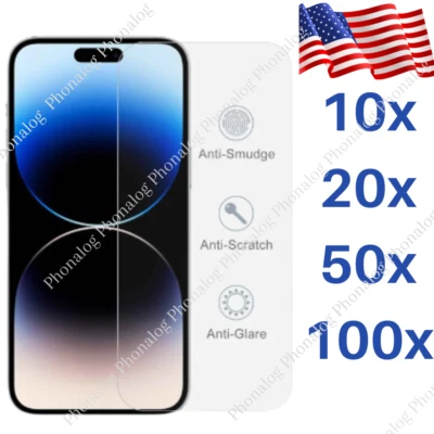 Lote Protector Pantalla VIDRIO Templado Para iPhone 16 15 14 13 12 11 XR XS X 8 7 6 Foto 1 de 4