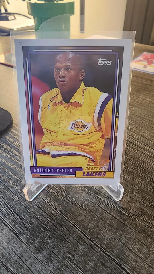 Tarjeta de baloncesto Anthony Peeler 1992-1993 Topps Gold Rookie #288  Foto 1 de 2