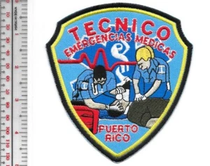 Puerto Rico EMT Paramedic Ambulance EMS Tecnico Emergency Medical Patch vel hook - Picture 1 of 1