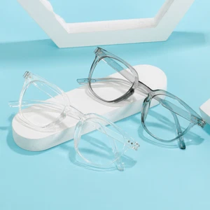 Antiblaue leichte Vollgestellbrille Kurzsichtigkeit kurzsichtige Brille Männer Frauen quadratische Brille - Bild 1 von 22