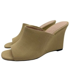 J. Crew Womens Shoes Bianca Woven Wedge Sandals Sz 10.5 Casual Feminine Chic - Picture 1 of 13
