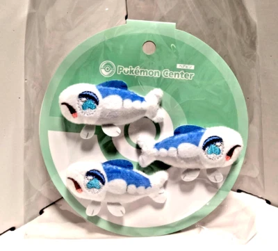 Juego de 3 pinzas para el cabello de felpa Pokemon Center Tatsugiri - Lindo accesorio de personaje JP Foto 1 de 4