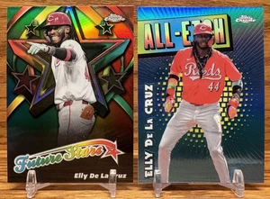 ELLY DE LA CRUZ All-Etch + Future Stars Refractor LOT | 2025 Topps Chrome REDS - Picture 1 of 2