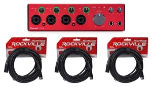 Focusrite Clarett+ 4Pre USB-C Audio Recording Interface, 4 Mic Preamps+Cables - Picture 1 of 12