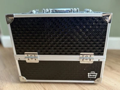 Caboodles Love Struck Six Tray Makeup Train Case, Black - Image 1 of 4