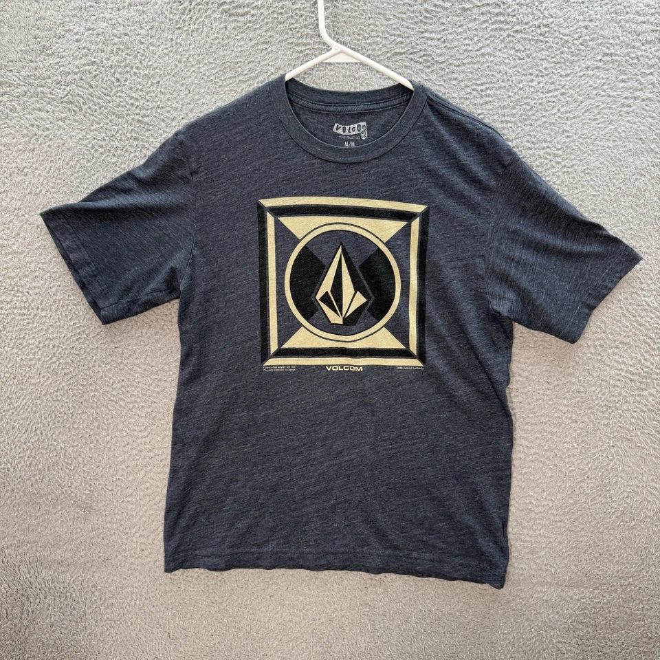 Volcom Shirt Adult Medium Gray Skater Surfer BMX Grunge Thrasher Y2K Mens - Image 1 of 4