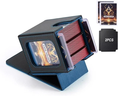 MTG Deck Box, Double Display Window MTG, Commander Deck Box Fits 120+ Single Sle - Image 1 of 4