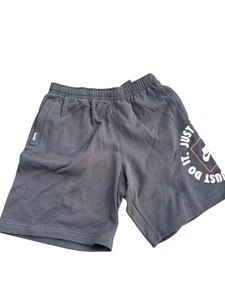 New Nike Just Do It Fleece Shorts Black Mens Large  - Picture 1 of 6