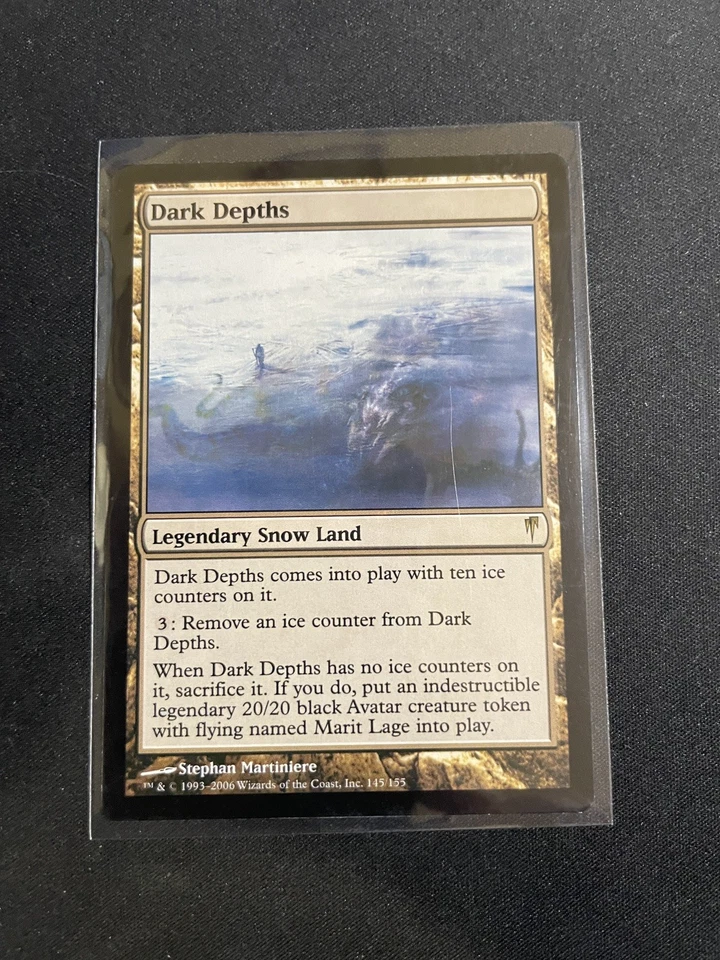 MtG X1 Dark Depths Coldsnap Magic the Gathering (Snow Land) - Image 1 of 2