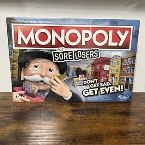 Monopoly For Sore Losers Hasbro Board Game NEW Sealed - Picture 1 of 6