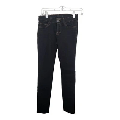 J Brand Jeans Womens 25 912 Black Pencil Leg Skinny Low Rise Stretch Denim 27x34 - Image 1 of 4