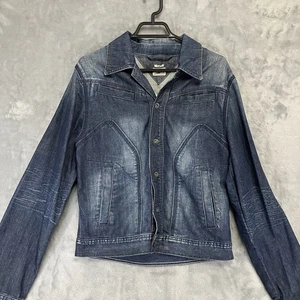 Tommy Hilfiger Denim Fulton Jacket Blue Cotton Large - Picture 1 of 8
