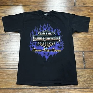 Vintage Harley Davidson T-Shirt Men’s M Chrome Sweet Chrome 1993 Biker Boston MA - Picture 1 of 10