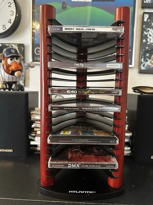 "Organizador retro con soporte de torre apilable Atlantic Trio 20 CD años 90 14""" Foto 1 de 4