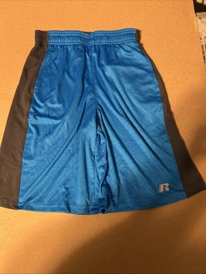 Pantalones cortos Russell Athletic para niños jóvenes grandes (10-12) azules T8 Foto 1 de 3