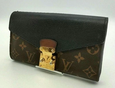 Cartera LOUIS VUITTON Portefeuille Pallas Monograma Monedero Herrajes Dorados M58415 Foto 1 de 4